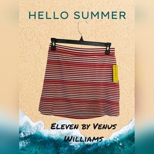 Eleven by Venus Williams Red Striped Skirt